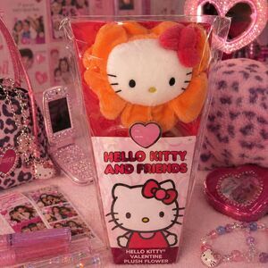 Hello Kitty Valentine Plush Flower Bouquet Gift Sanrio NWT Cute Kawaii